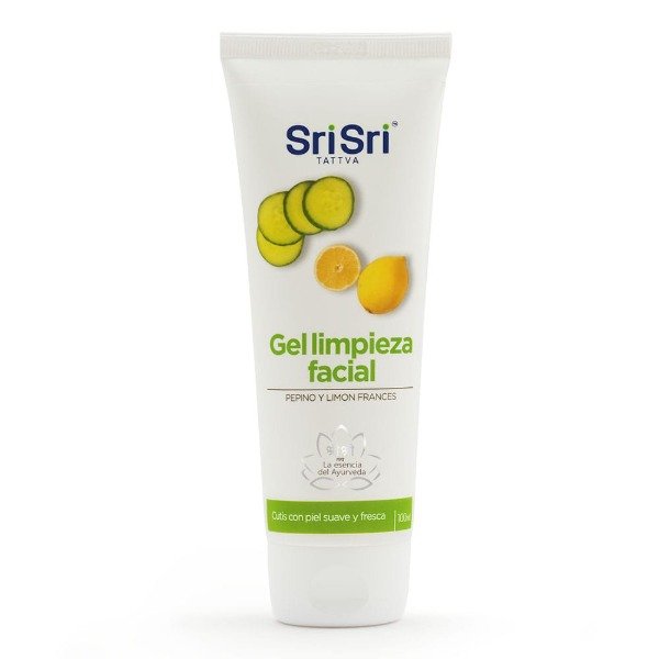 Gel de limpieza facial con pepino y limón francés x 100ml SRI SRI