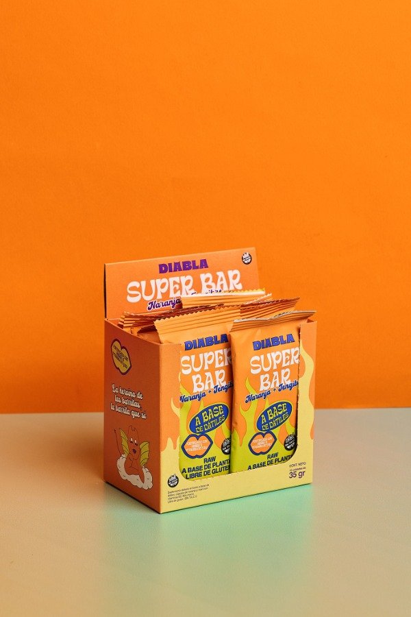 2 x 1 Superbar Naranja y Jengibre estuche x 10u x 35g VENCEN 29-12-2025 DIABLA