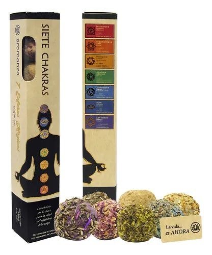 Esferas Orgánicas SIETE CHAKRAS x 7 AROMANZA