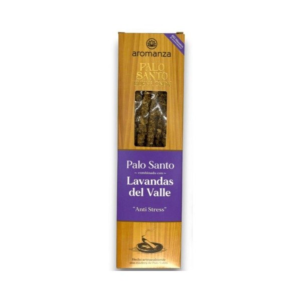Sahumerios PALO SANTO Buena Onda LAVANDAS DEL VALLE x 8 uni AROMANZA