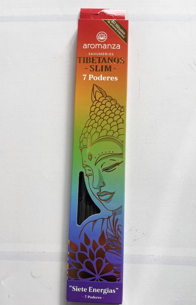 Sahumerios TIBETANOS SLIM Siete Poderes x 10 uni AROMANZA