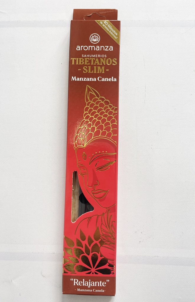 Sahumerios TIBETANOS SLIM Manzana Canela x 10 uni AROMANZA