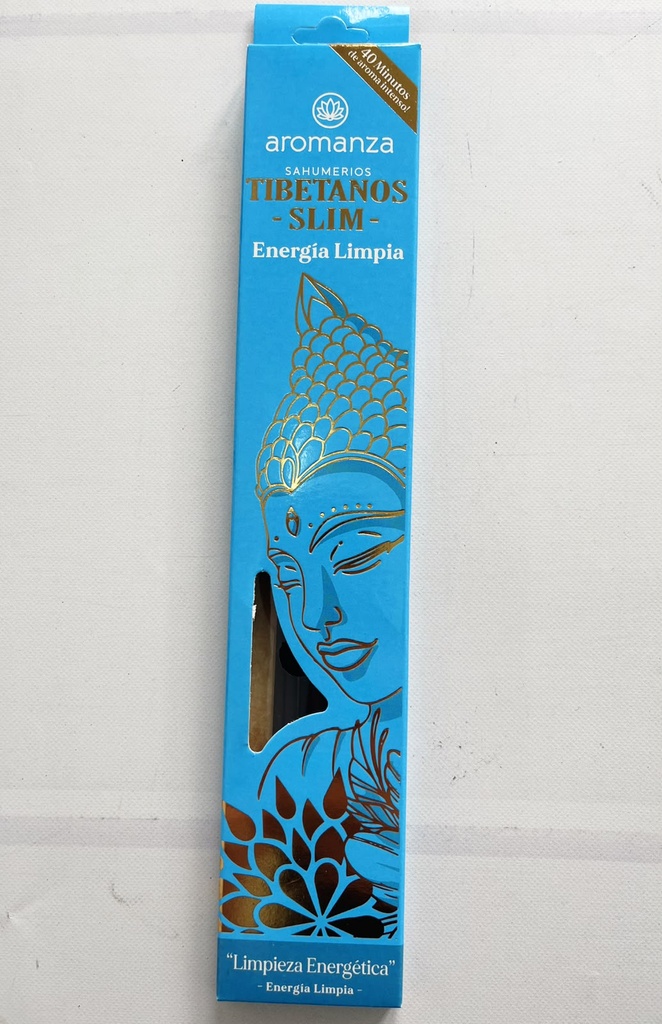 Sahumerios TIBETANOS SLIM Energía Limpia x 10 uni AROMANZA