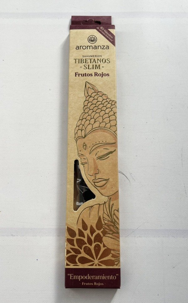 Sahumerios TIBETANOS SLIM Frutos Rojos x 10 uni AROMANZA