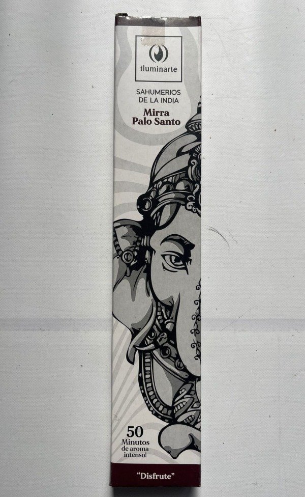SAHUMERIO caja rectangular MIRRA PALO SANTO x12 UNI ILUMINARTE