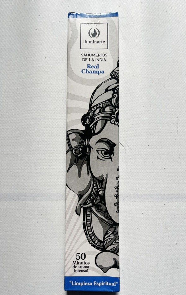 SAHUMERIO caja rectangular REAL CHAMPA x12 UNI ILUMINARTE