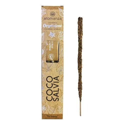 Sahumerios ORGÁNICOS COCO/SALVIA x 6 uni AROMANZA