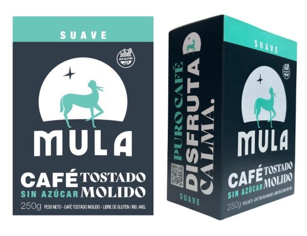 Café tostado molido SUAVE sin azúcar x 250grs SIN TACC MULA