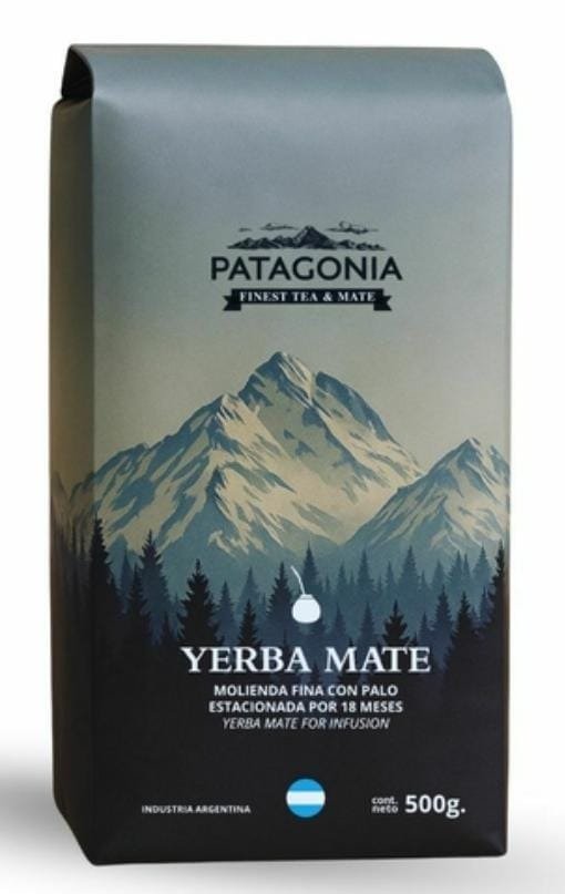 YERBA MATE estacionada 18 meses MOLIENDA FINA con palo x 500gr PATAGONIA