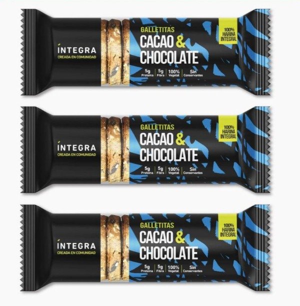 Galletitas CACAO y CHOCOLATE x 200g INTEGRA