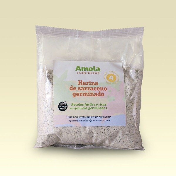PROMO 2X1 Harina de SARRACENO GERMINADO x 250g SIN TACC AMOLA