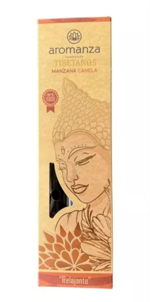 Sahumerios TIBETANOS MANZANA CANELA x 8 uni AROMANZA