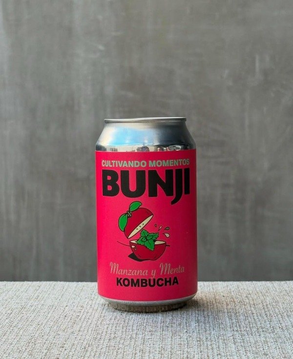 KOMBUCHA Manzana y Menta lata x 354 ml BUNJI