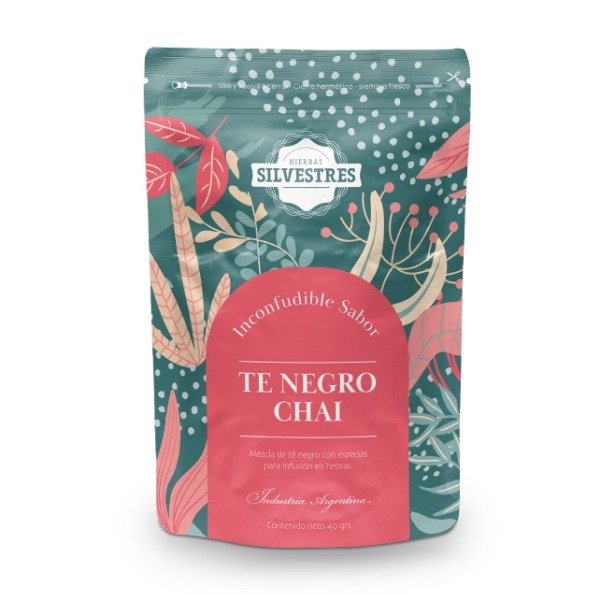 MEZCLA en hebras TE NEGRO CHAI HIERBAS SILVESTRES