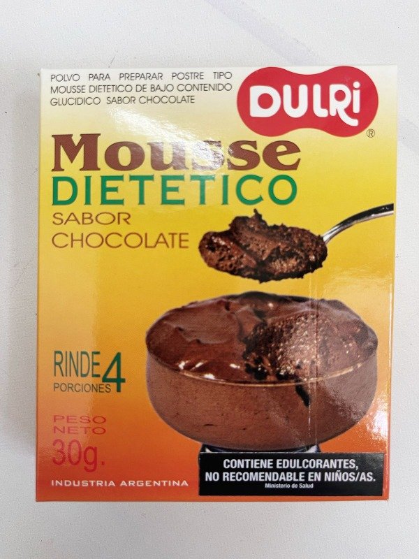 MOUSSE CHOCOLATE DIETÉTICO x 30 GR DULRI