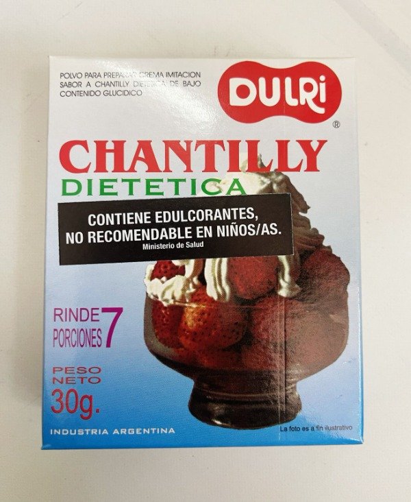 CREMA CHANTILLY DIETÉTICA x 30 GR DULRI