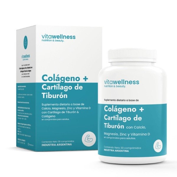 COLÁGENO y Cartílago de tiburón x 30 comprimidos DROGUERIA ARGENTINA