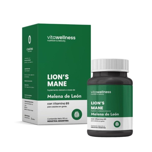 MELENA DE LEÓN con VIT B9 cápsulas x 30 DROGUERIA ARGENTINA