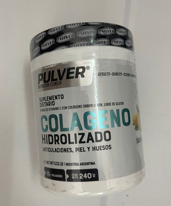 COLÁGENO hidrolizado sabor LIMÓN SIN TACC x 240g PULVER