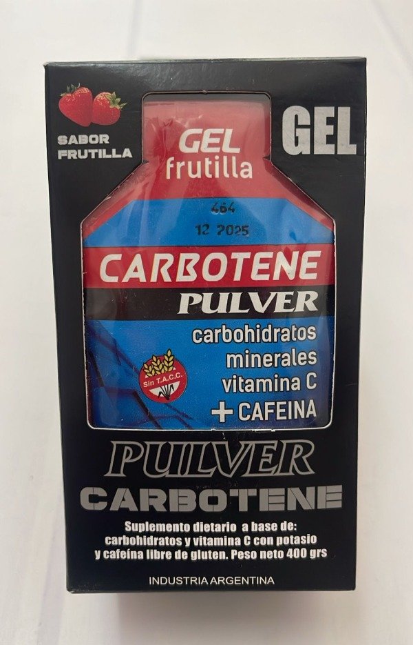 CARBOTENE GEL FRUTILLA x 10 UNI de 40g PULVER