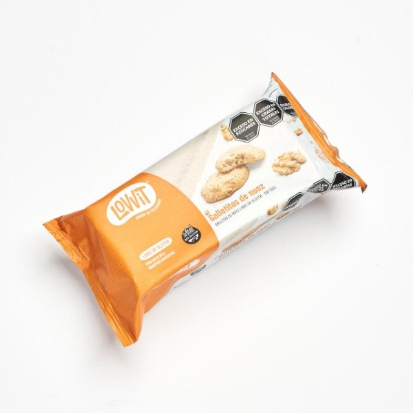 Galletita FLOW con trocitos de NUEZ x 90gr SIN TACC LOVVIT