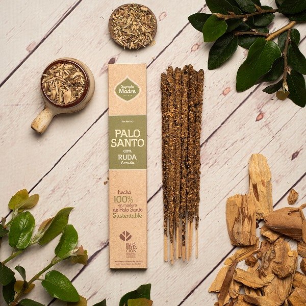 Sahumerio Palo Santo con RUDA SAGRADA MADRE