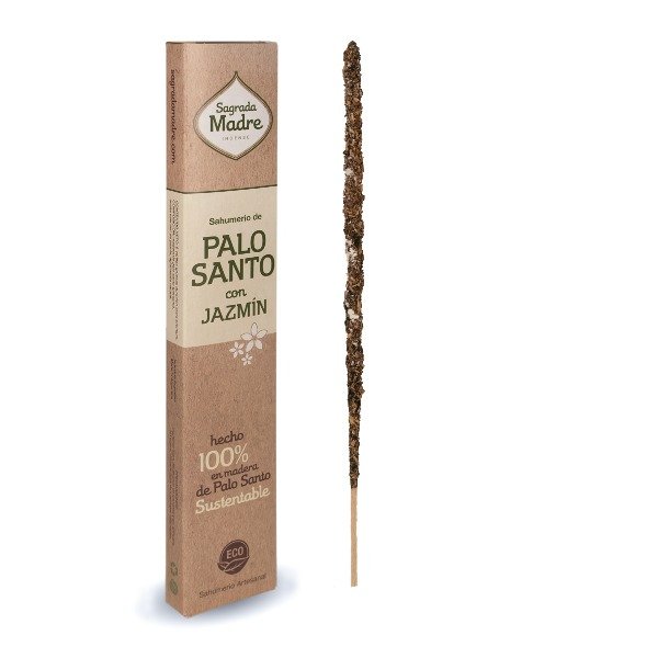 Sahumerio palo santo con JAZMIN Sagrada Madre