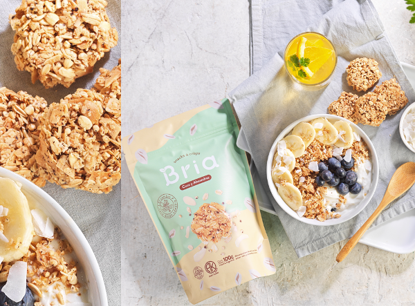 COOKIES Snack con COCO Y ALMENDRAS x 100gr VEGANO Avena y Quinoa BRIA