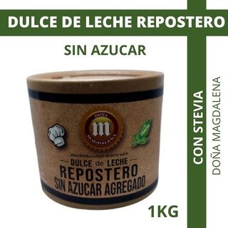 Dulce de Leche REPOSTERO x 1kg CARTON con Stevia SIN TACC DOÑA MAGDALENA