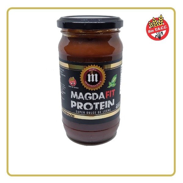 SUPER DULCE DE LECHE x 400gr FIT PROTEIN con Stevia Sin TACC DOÑA MAGDALENA