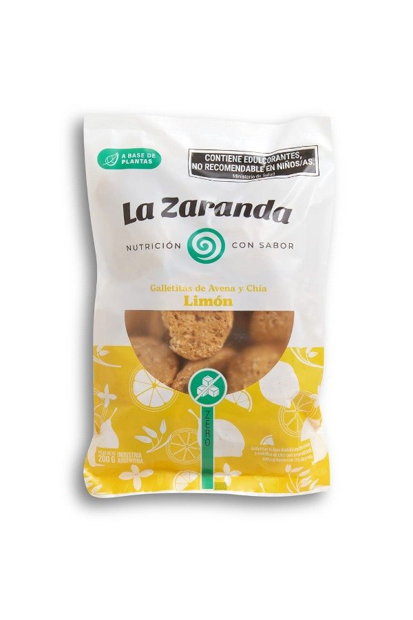 Galletita sabor Limón Sin azúcar x 200gr LA ZARANDA
