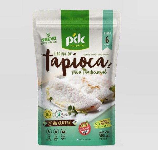 Harina de Tapioca sabor tradicional Sin TACC PDK