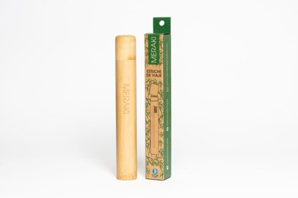 Estuche de Viaje porta Cepillo - Travel Case Bambú MERAKI