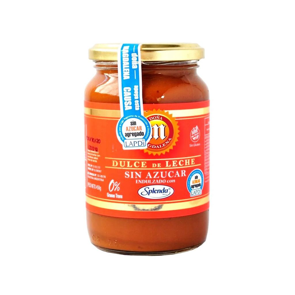 Dulce De Leche Con Splenda sin TACC x 400grs DOÑA MAGDALENA