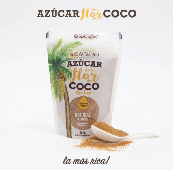 Azúcar de Coco x 250gr Paquete God Bless You