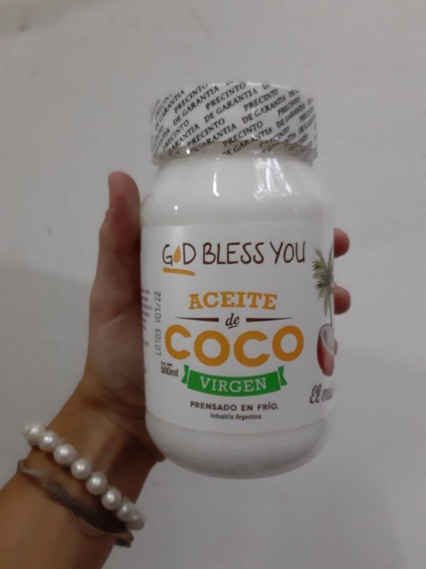 Aceite de Coco Virgen X 500 ml God Bless You
