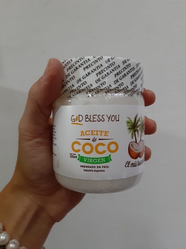Aceite de Coco Virgen x 225 ml God Bless You