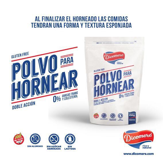 Polvo de hornear sin Tacc Dicomere 250gr