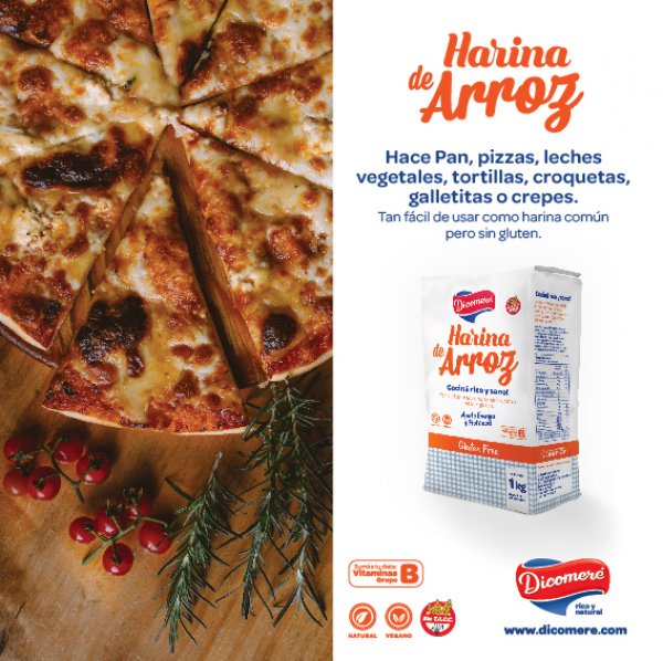 Harina de Arroz Sin Tacc x 1kg Dicomere