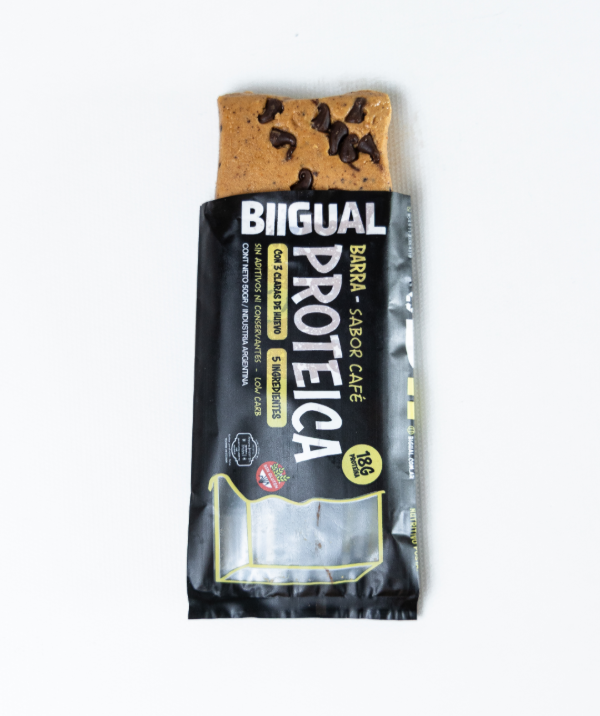 Caja Barra PROTEICA sabor CAFÉ x 10 UNI SIN TACC BIGUAL