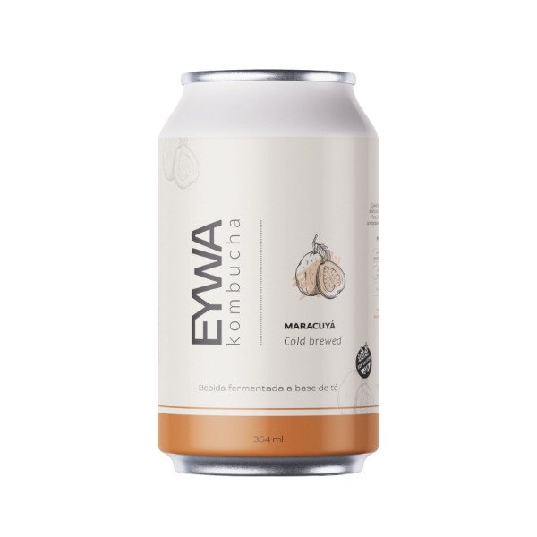 Lata KOMBUCHA MARACUYÁ Sin Tacc x 354cc EYWA