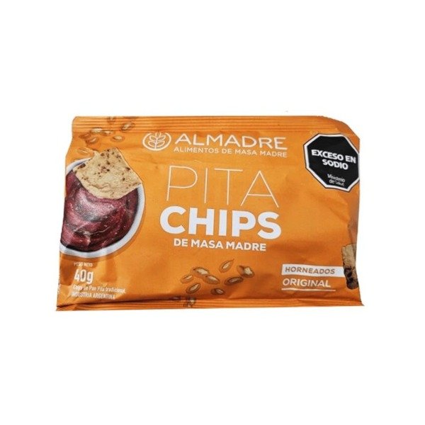 2x1 Pita Chips MINI ORIGINAL de Masa Madre VEGANOS x 40gr ALMADRE (Vto 10/5/2026)