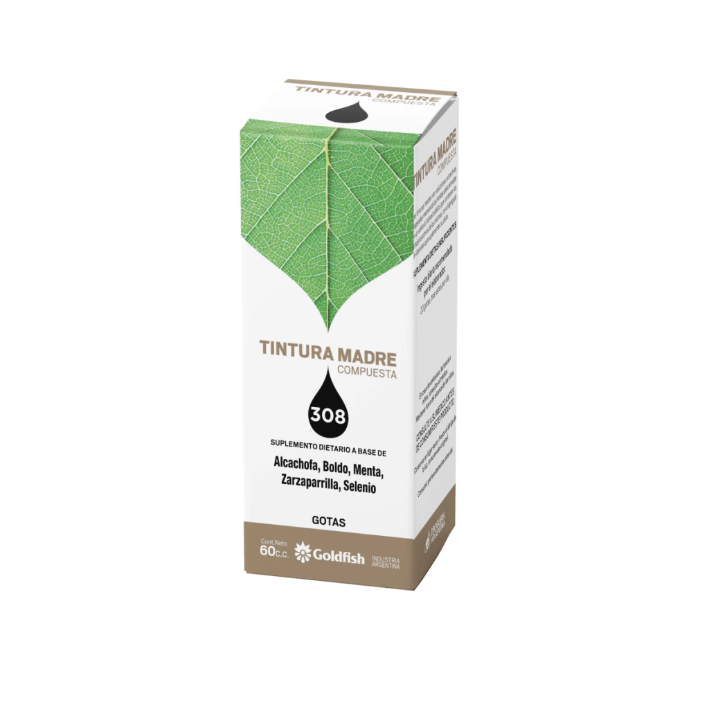 TINTURA MADRE BLEND 308 Digestiva x 60 cc GOLDFISH