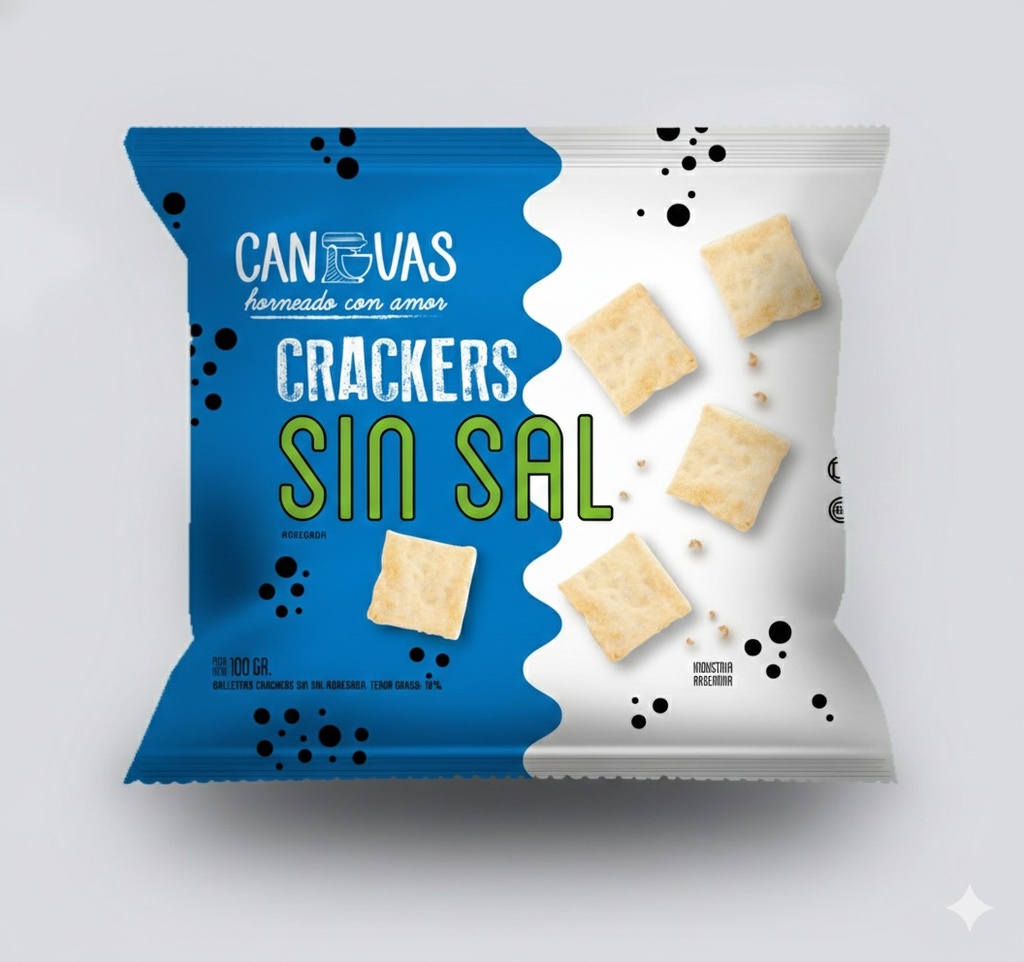 Crackers SIN SAL x 100gr CANVAS