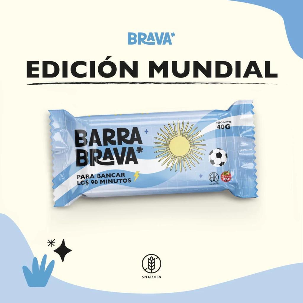 20 % DTO por tiempo limitado!!! - Barra MUNDIAL de Castañas de cajú y cacao x 6 uni BRAVA