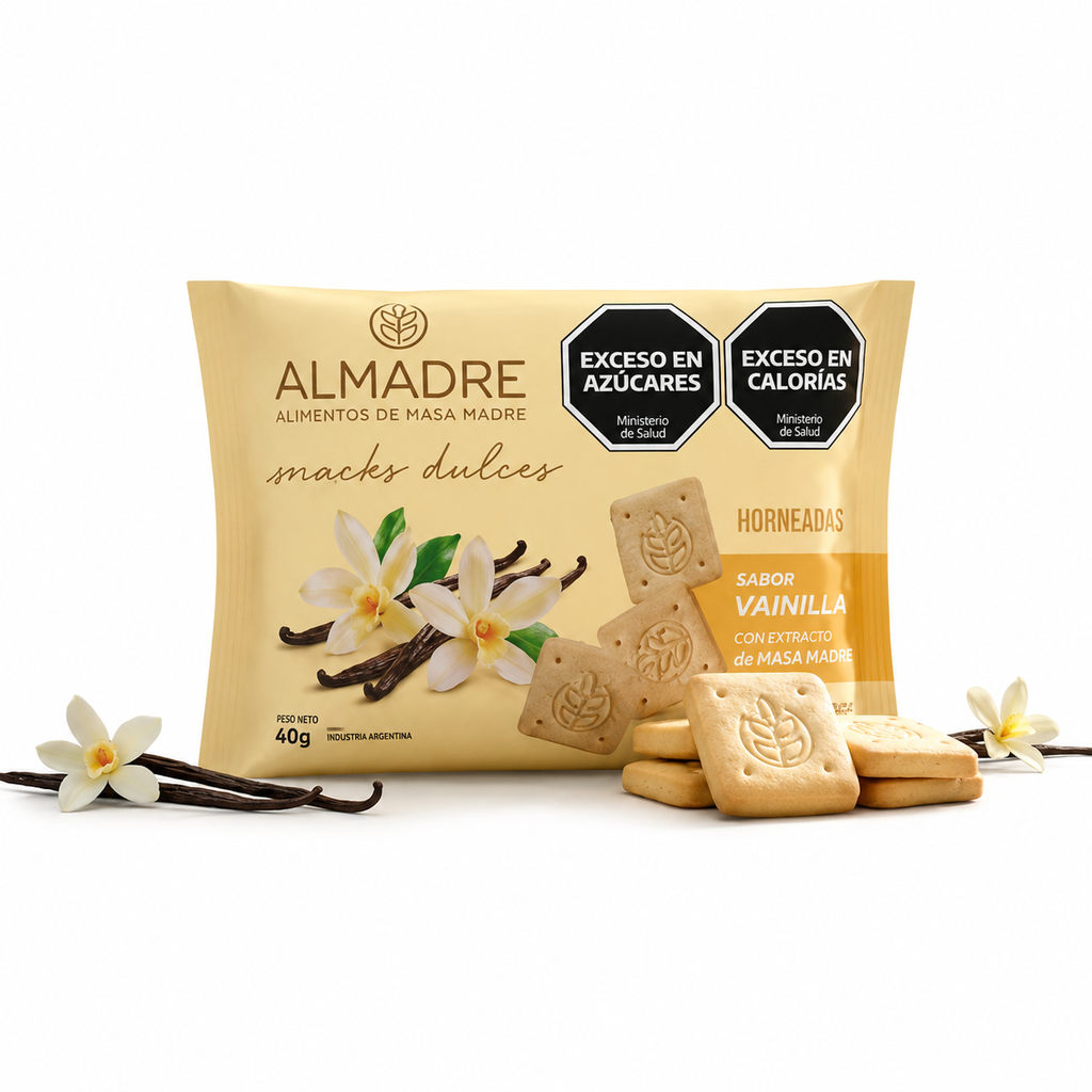 SNACKS dulces sabor Vainilla x 40g ALMADRE