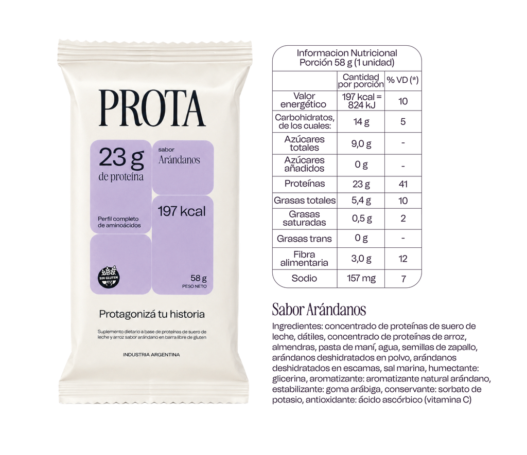 Display de Barrita Proteica Arándanos x 12U PROTA