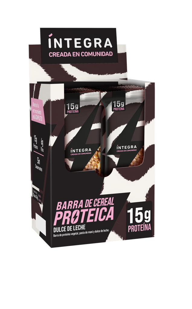 Barra PROTEICA DULCE DE LECHE - Display x 10u INTEGRA