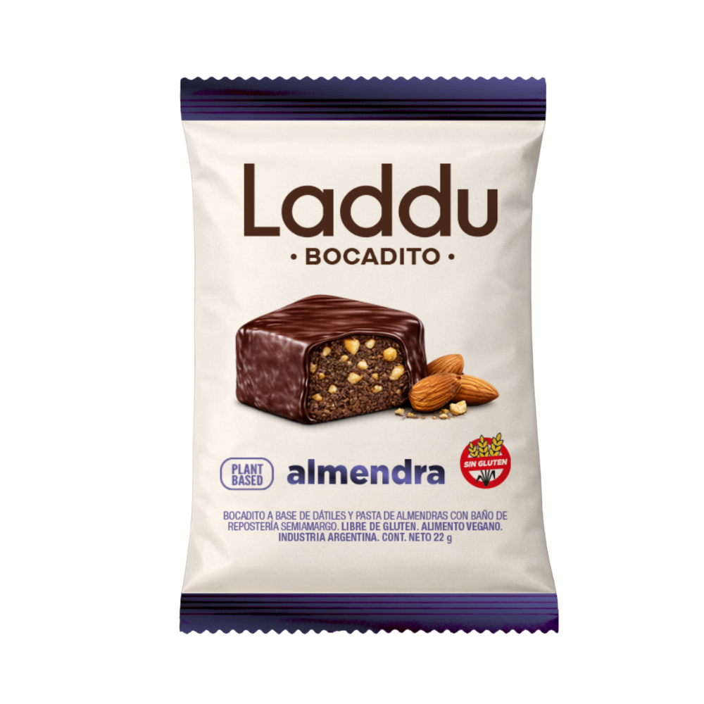 Laddu Bocadito Almendras - Caja x 12 Unidades