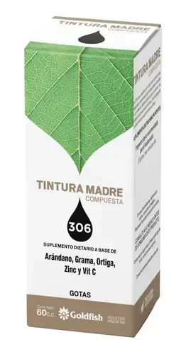 TINTURA MADRE BLEND 306 - Arándano, Grama, Ortiga, Zinc, Vitamina C - GOLDFISH
